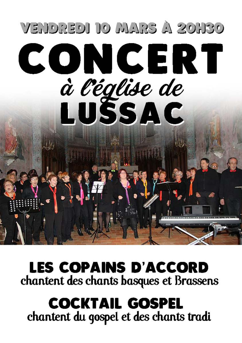 Affiche concert Lussac
